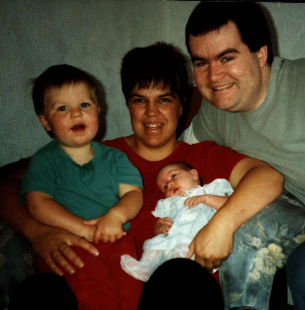 Cook family shortly after the birth of Jenny